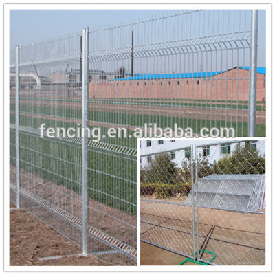 Temp Plastic Feet Metal Construction Site Safety Removable Fence / Temporary Welded Metal Fence Panels for Sale ( factory price)